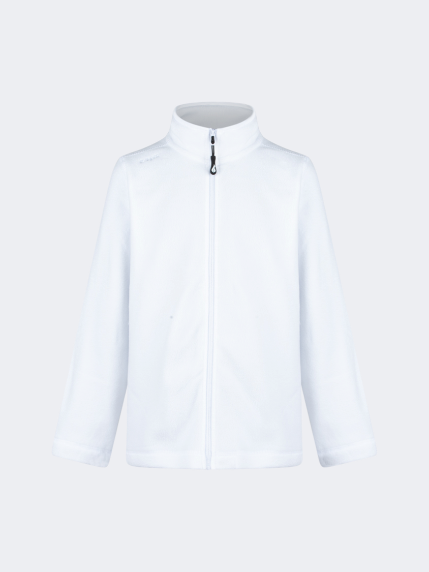 Oil&Gaz Soft Kids-Boys Skiing Full Zip Fleece White