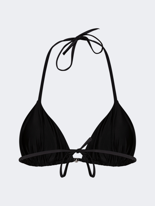 Oil & Gaz Sparkle Women Beach Triangle Bra Black