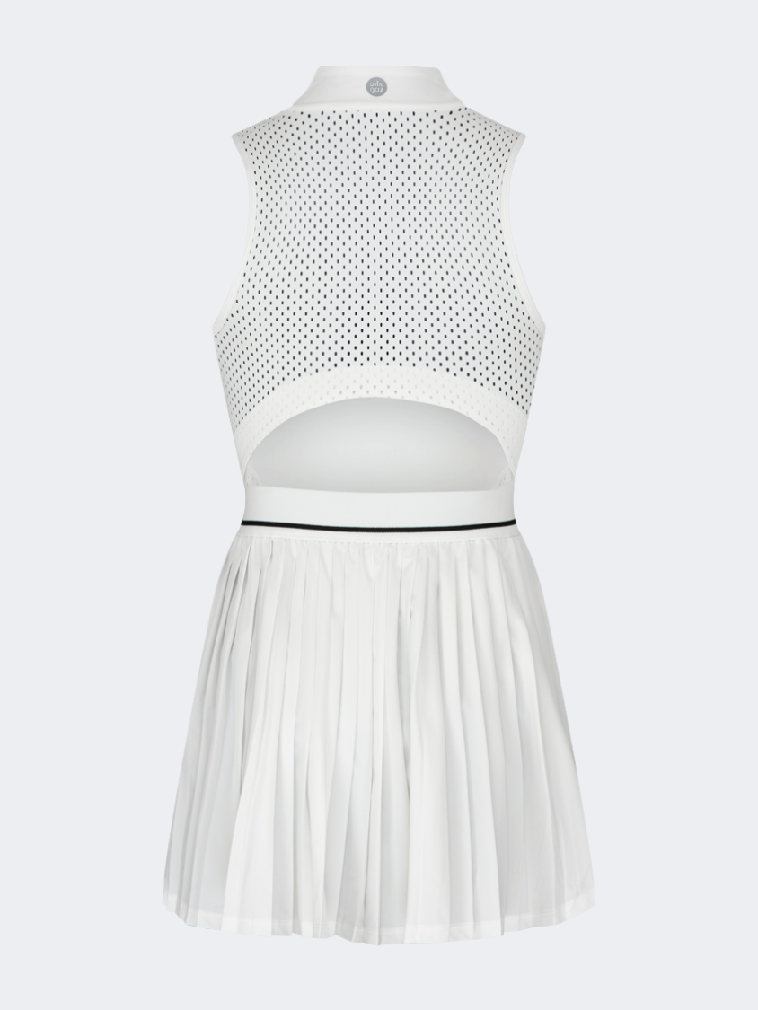 Oil&Gaz Open Back Women Lifestyle Dress White