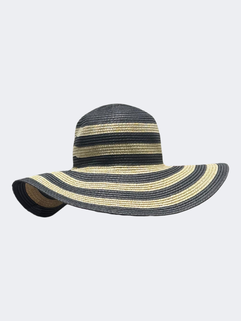 Oil And Gaz Summer Women Beach Hat White/Beige/Black