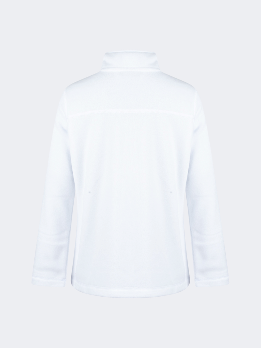 Oil&Gaz Soft Kids-Girls Skiing Full Zip Fleece White