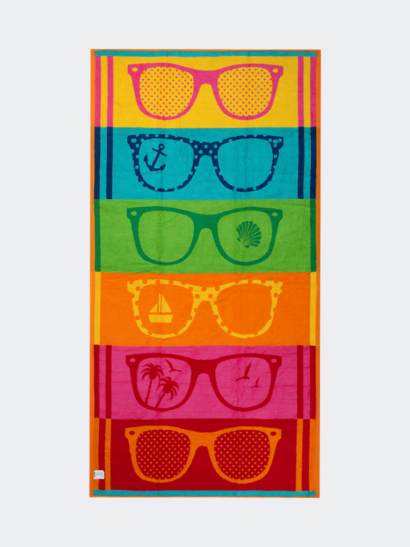 Oil And Gaz Colorful Women Beach Towel Multicolor