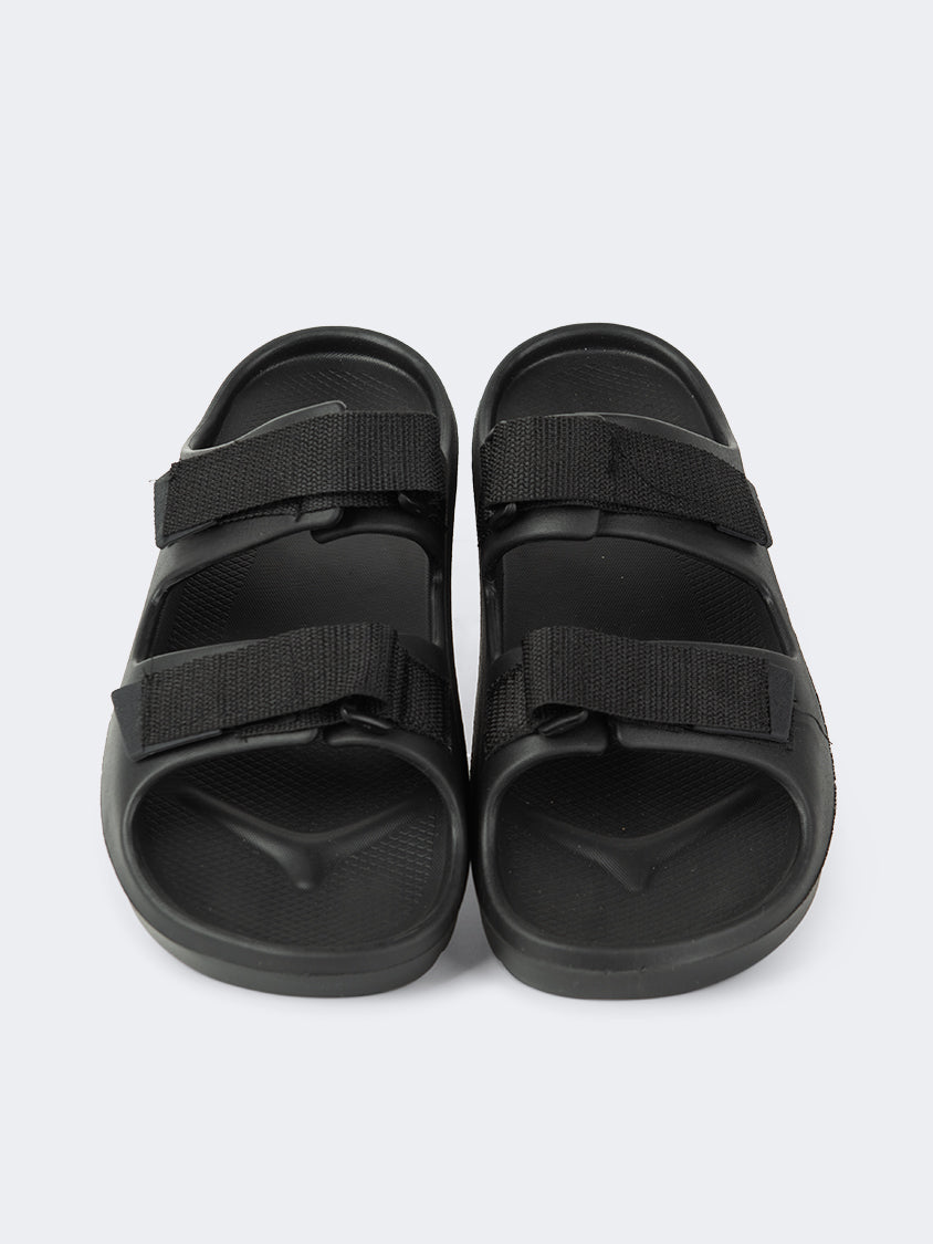 Oil And Gaz Comfortable Men Beach Slide Black