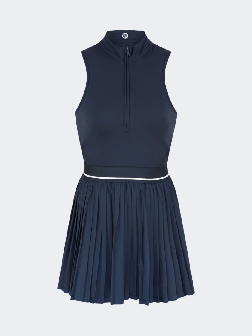 Oil&Gaz Open Back Women Lifestyle Dress Navy