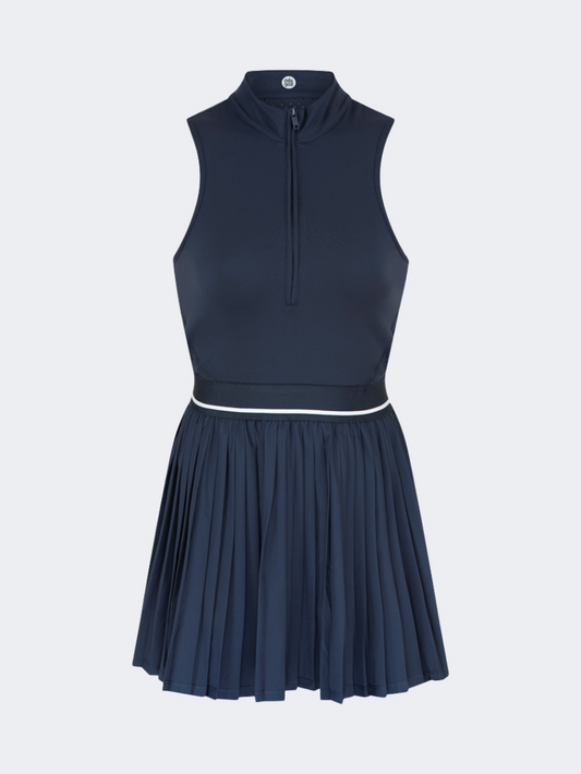 Oil & Gaz Open Back Women Lifestyle Dress Navy