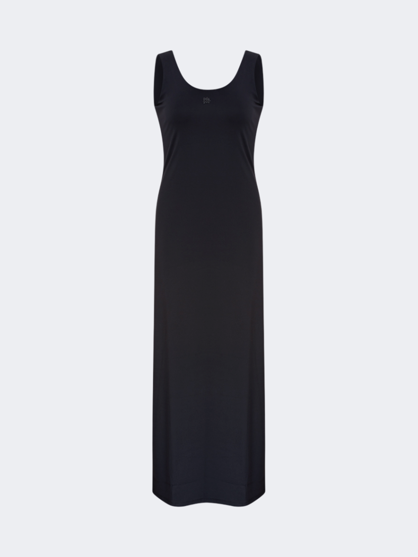 Oil&Gaz Stylish Women Lifestyle Sleeveless Dress Black