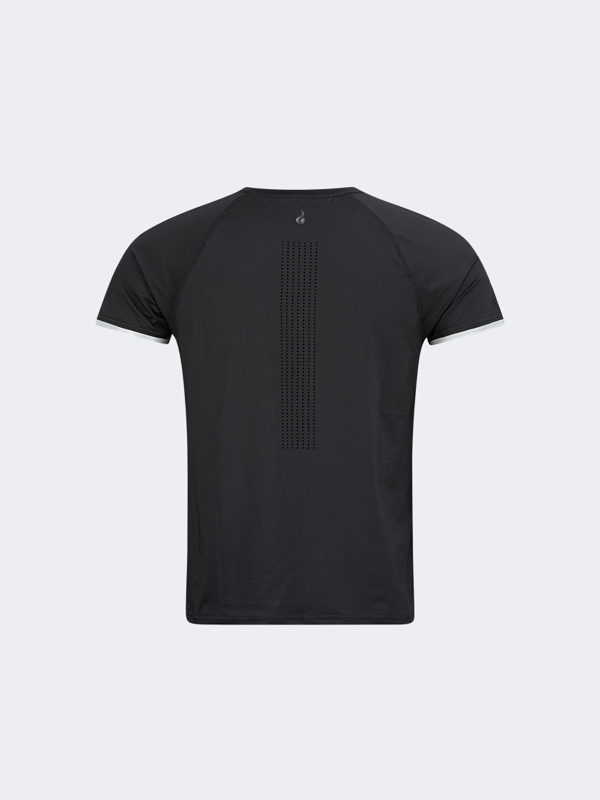 Oil And Gaz Comfortable Men Fitness T-Shirt Black