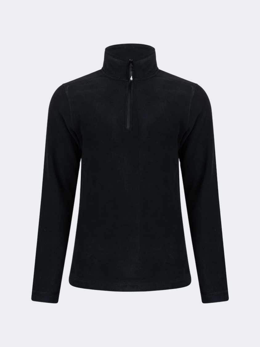 Oil&Gaz Warm Men Skiing 1/4 Zip Fleece Black