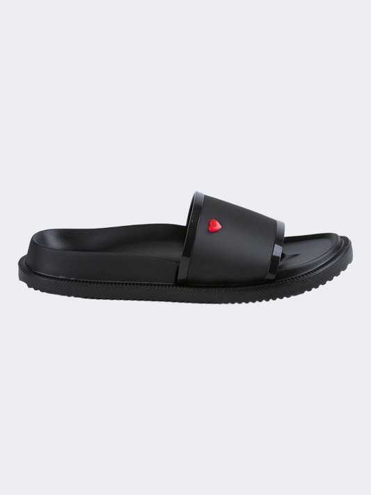 Oil & Gaz Comfortable Women Lifestyle Slide Black