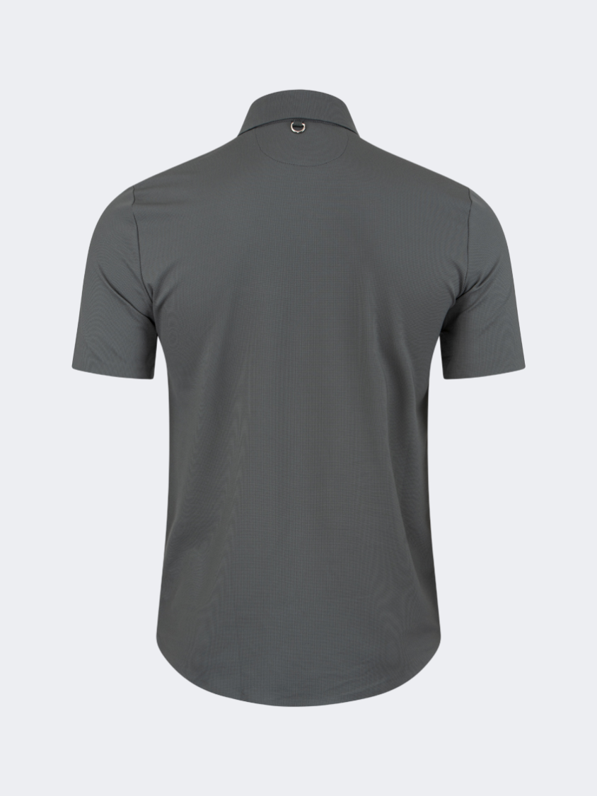 Oil And Gaz Basic Men Lifestyle T-Shirt Drak Grey