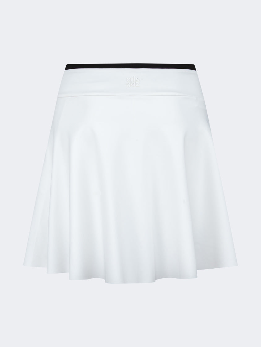 Oil And Gaz Stretchy Women Lifestyle Skirt White