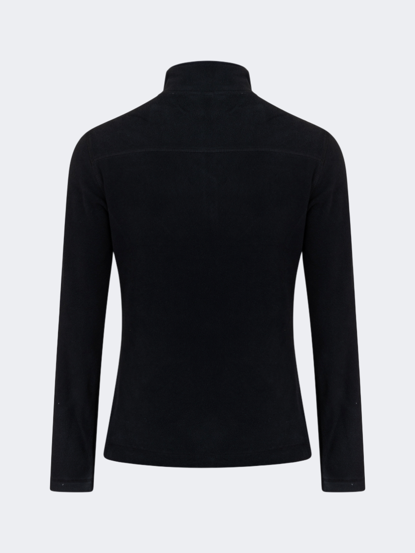 Oil&Gaz Warm Women Skiing 1/4 Zip Fleece Black