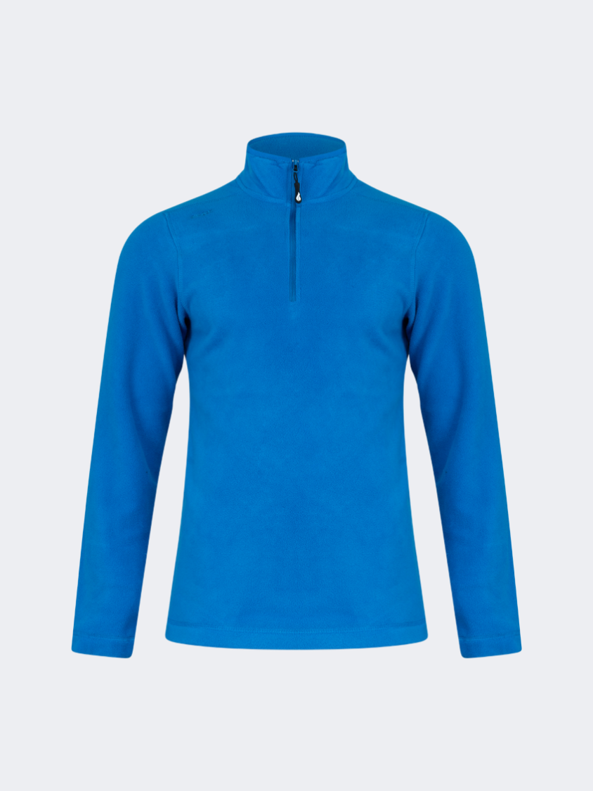 Oil&Gaz Warm Men Skiing 1/4 Zip Fleece Royal Blue