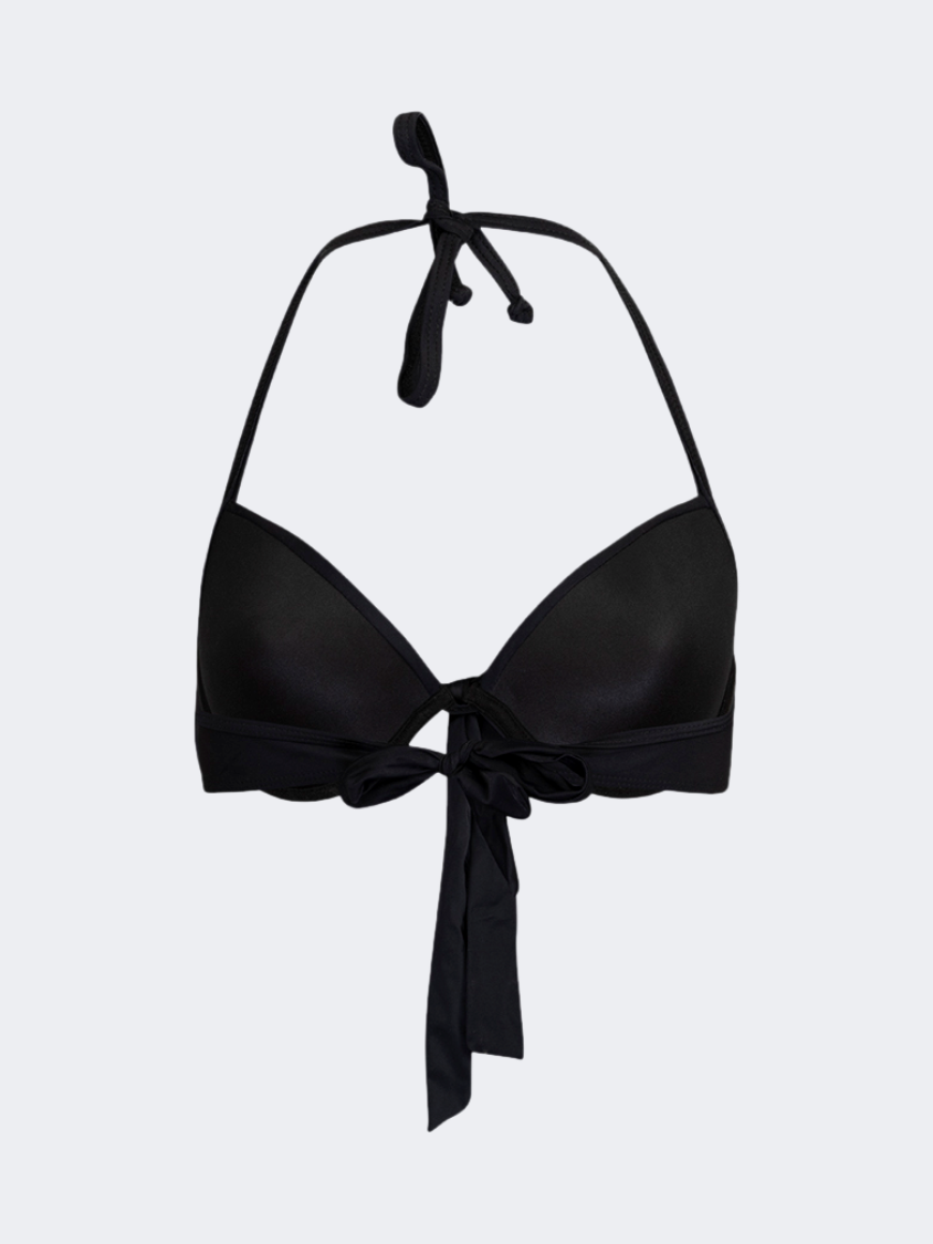 Oil And Gaz Classic Women Beach Bra Black