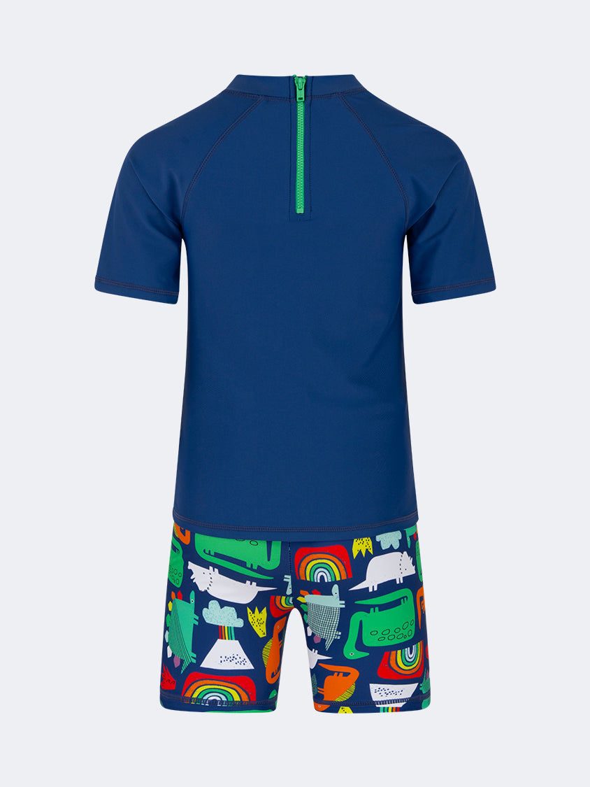 Oil And Gaz Colorful Kids-Boys Beach Set Navy