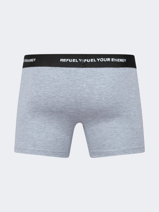 Oil & Gaz Cotton Men Underwear Boxer Grey