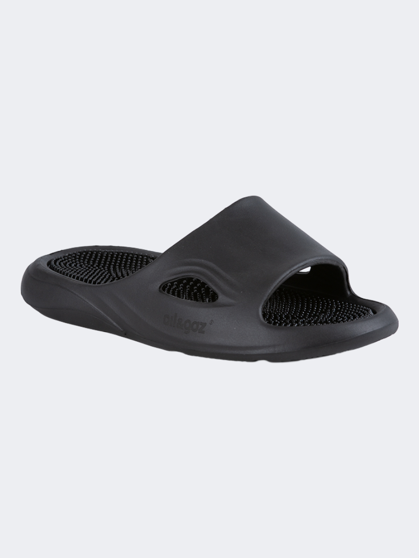 Oil&Gaz Relaxed Unisex Beach Slide Black