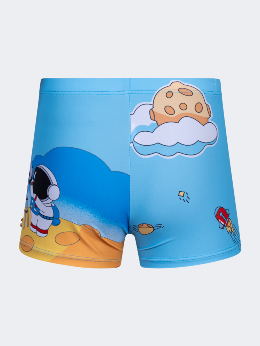 Oil And Gaz Stylish Kids-B Beach Swimming Short Blue