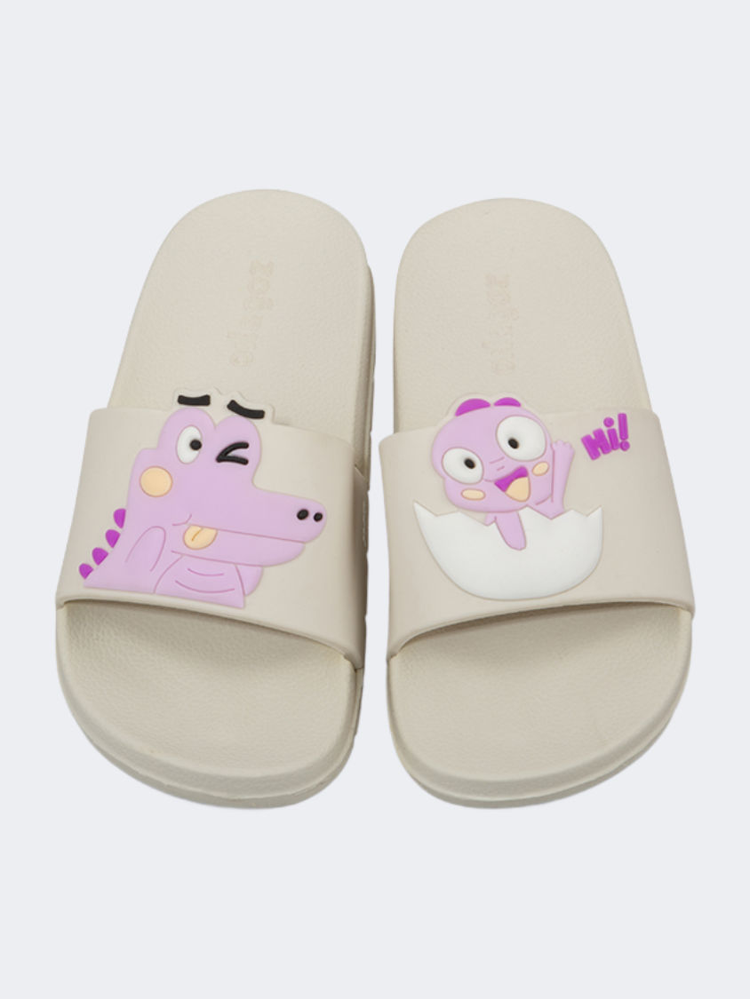 Oil And Gaz Casual Beach Kids Slide Light Purple