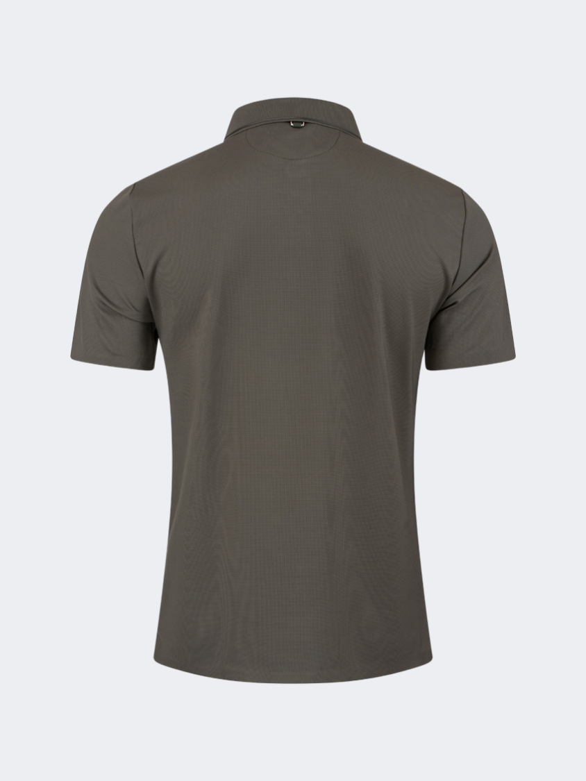 Oil And Gaz Timeless Men Lifestyle Polo Shirt Olive