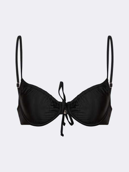 Oil & Gaz Comfortable Women Beach Bra Black