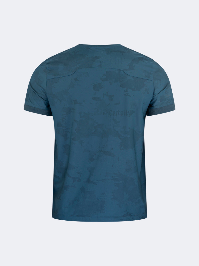 Oil And Gaz Classic Men Lifestyle Camo R-Neck T-Shirt Navy