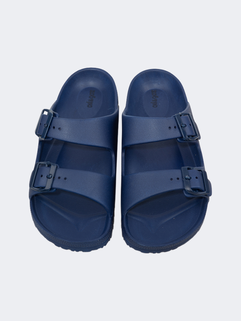 Oil And Gaz Chic Beach Men Stripe Slide Navy