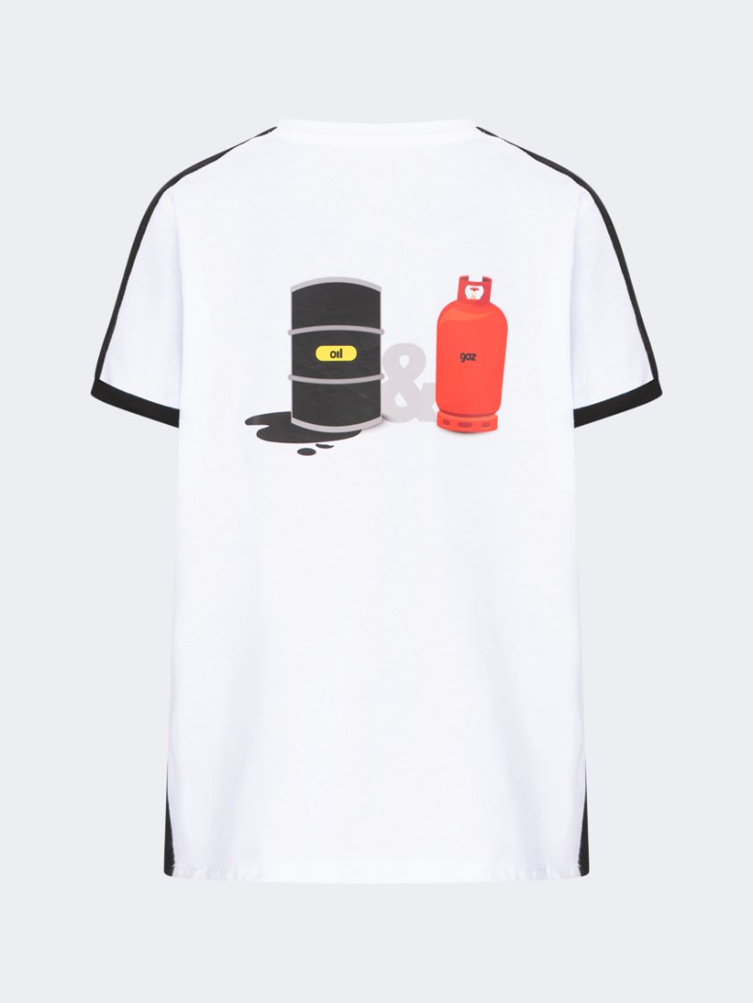Oil&Gaz Breathable Kids-Boys Lifestyle Graphic T-Shirt White