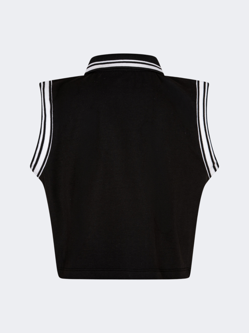 Oil&Gaz Breathable Kids-Girls Lifestyle Tank Black