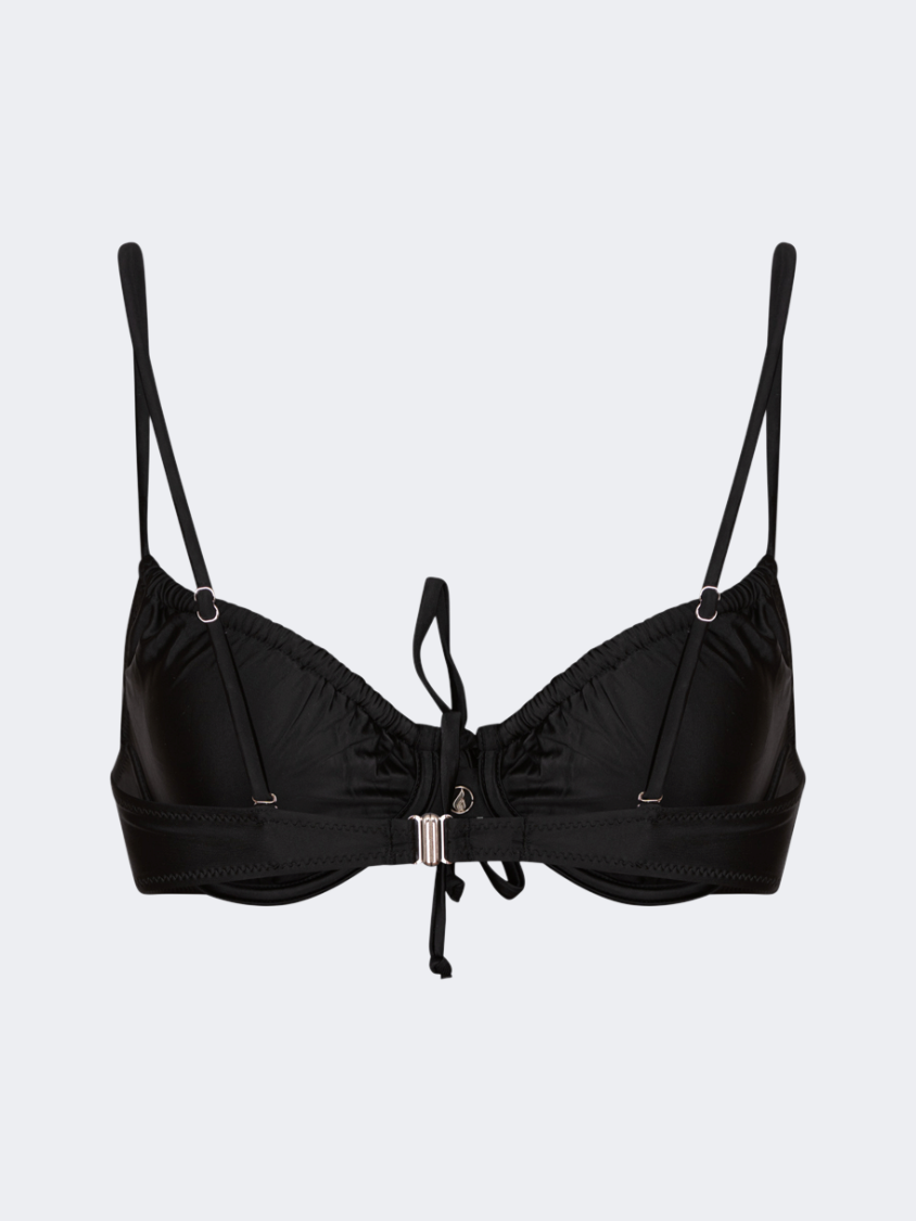 Oil And Gaz Comfortable Women Beach Bra Black