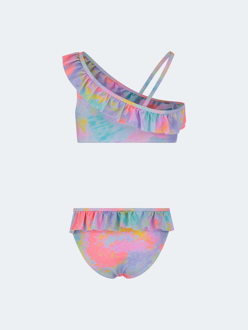Oil And Gaz Colorful Kids-Girls Beach Bikini Set Multi Color