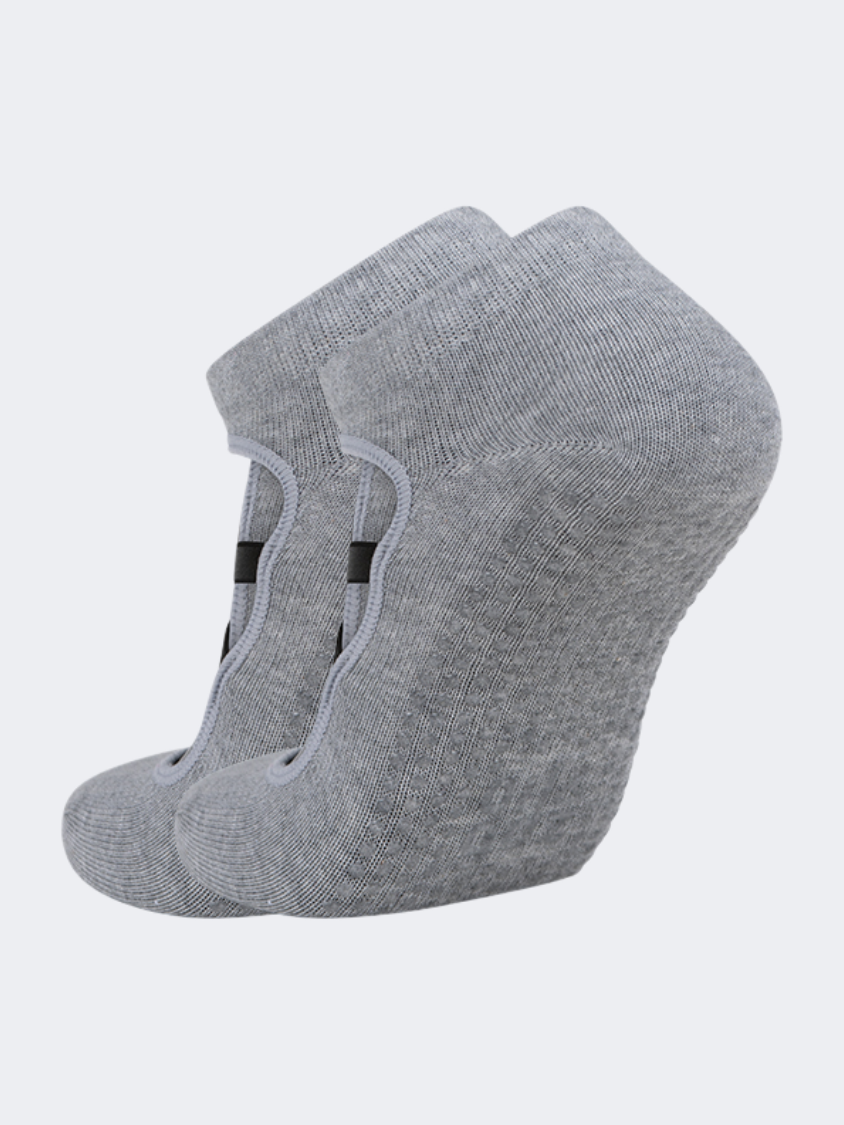 Oil And Gaz Comfy Women Pilates Socks Grey