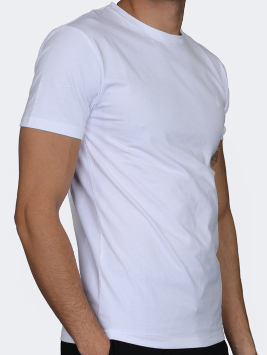 Oil & Gaz Classic Men Lifestyle R-Neck T-Shirt White