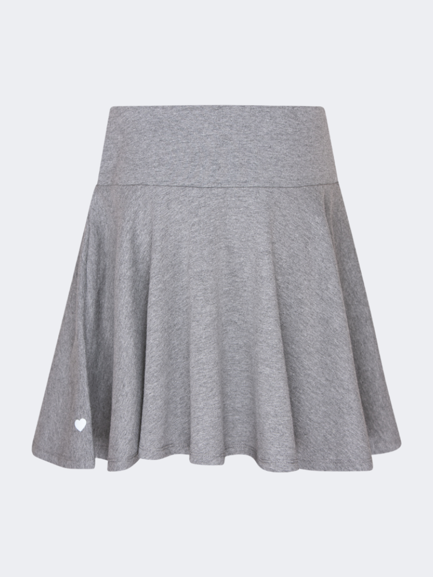 Oil&Gaz Stylish Kids-Girls Lifestyle Wavy Skirt Grey