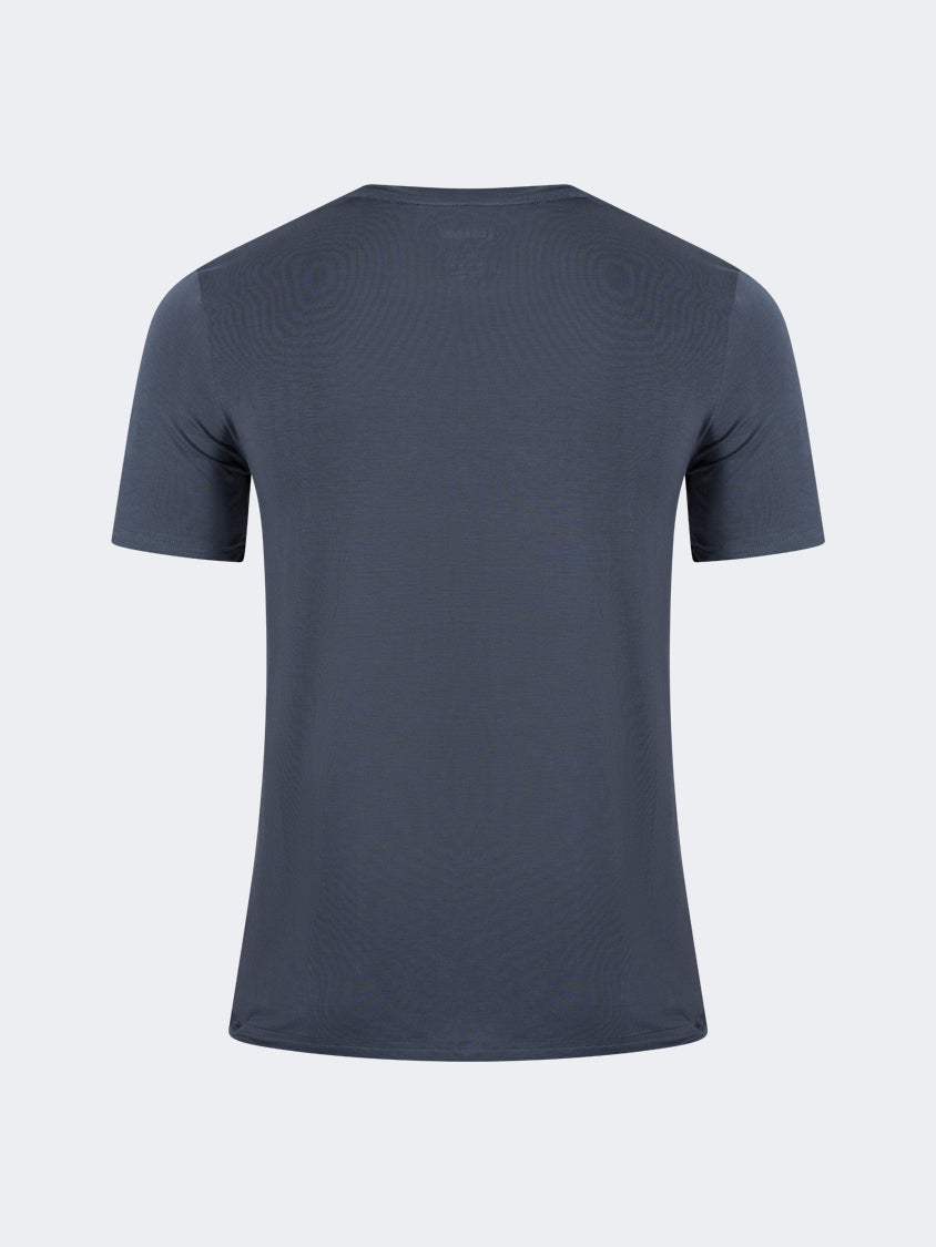 Oil And Gaz Comfortable Men Sportwear T-Shirt R-Neck Grey