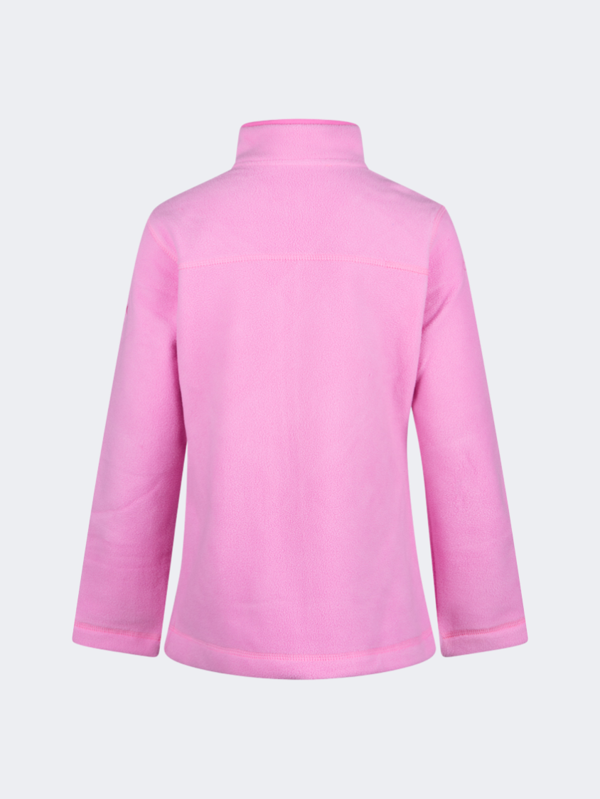 Oil&Gaz Soft Kids-Girls Skiing Full Zip Fleece Pink