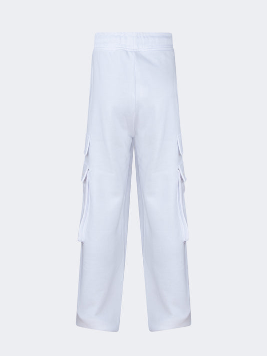 Oil & Gaz Casual Kids-Girls Lifestyle Cargo Pant White
