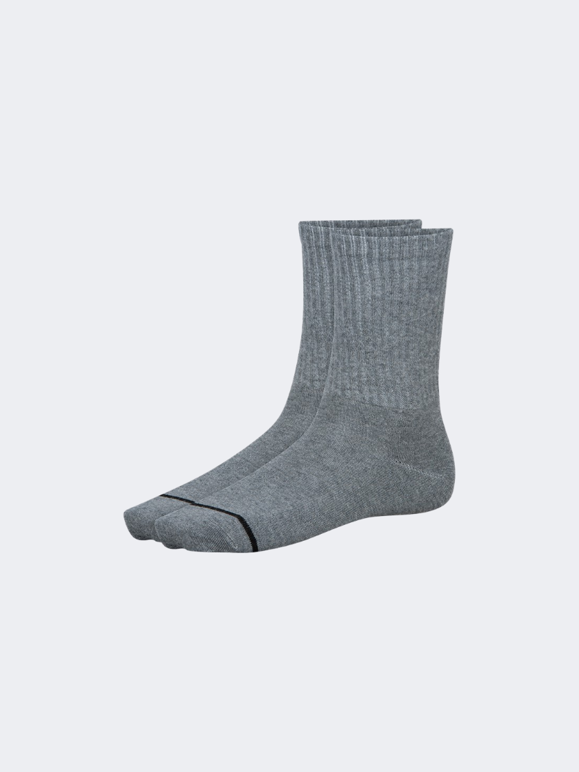 Oil And Gaz Soft 3 Pack Kids Lifestyle Socks Grey/White/Navy