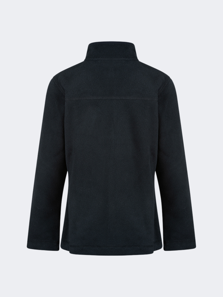 Oil&Gaz Warm Kids-Girls Skiing 1/4 Zip Fleece Black