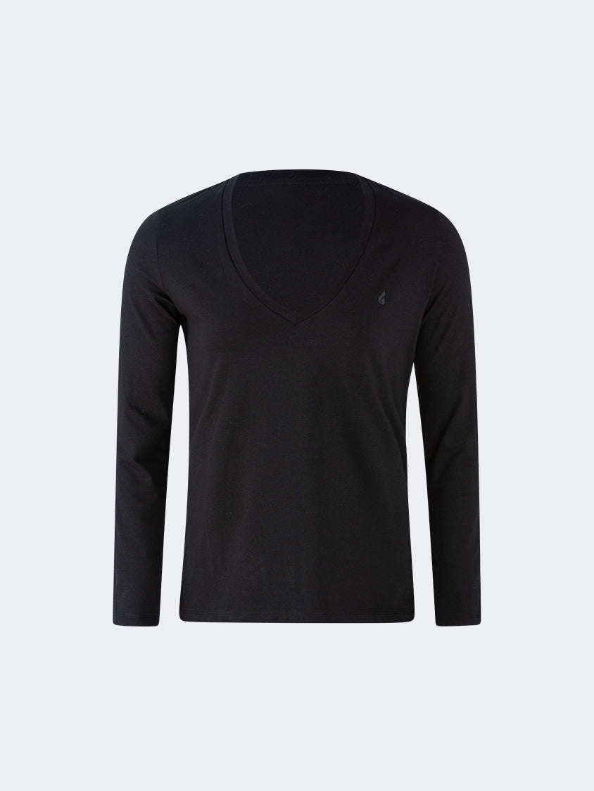 Oil And Gaz Smooth Women Lifestyle Long Sleeve Black