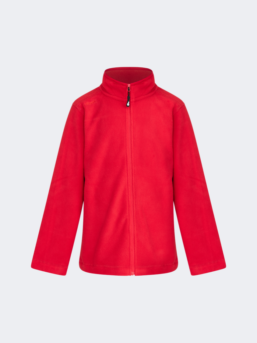 Oil&Gaz Soft Kids-Boys Skiing Full Zip Fleece Red