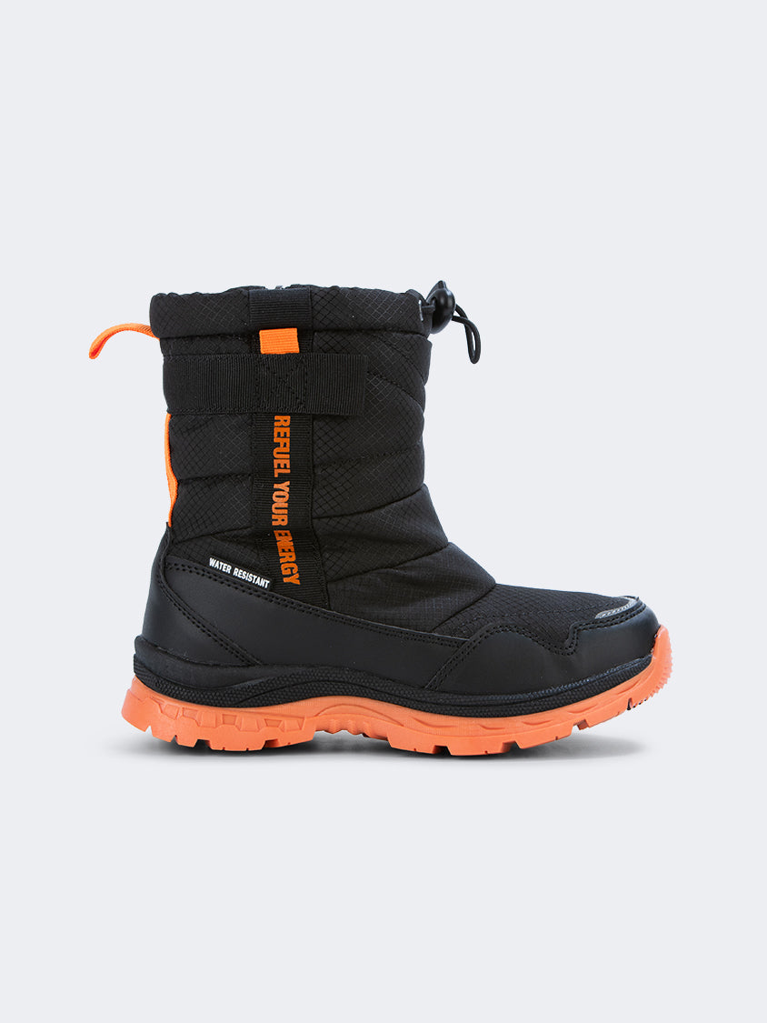 Oil And Gaz Comfy Kids-Boys Skiing After Ski Boots Black/Orange