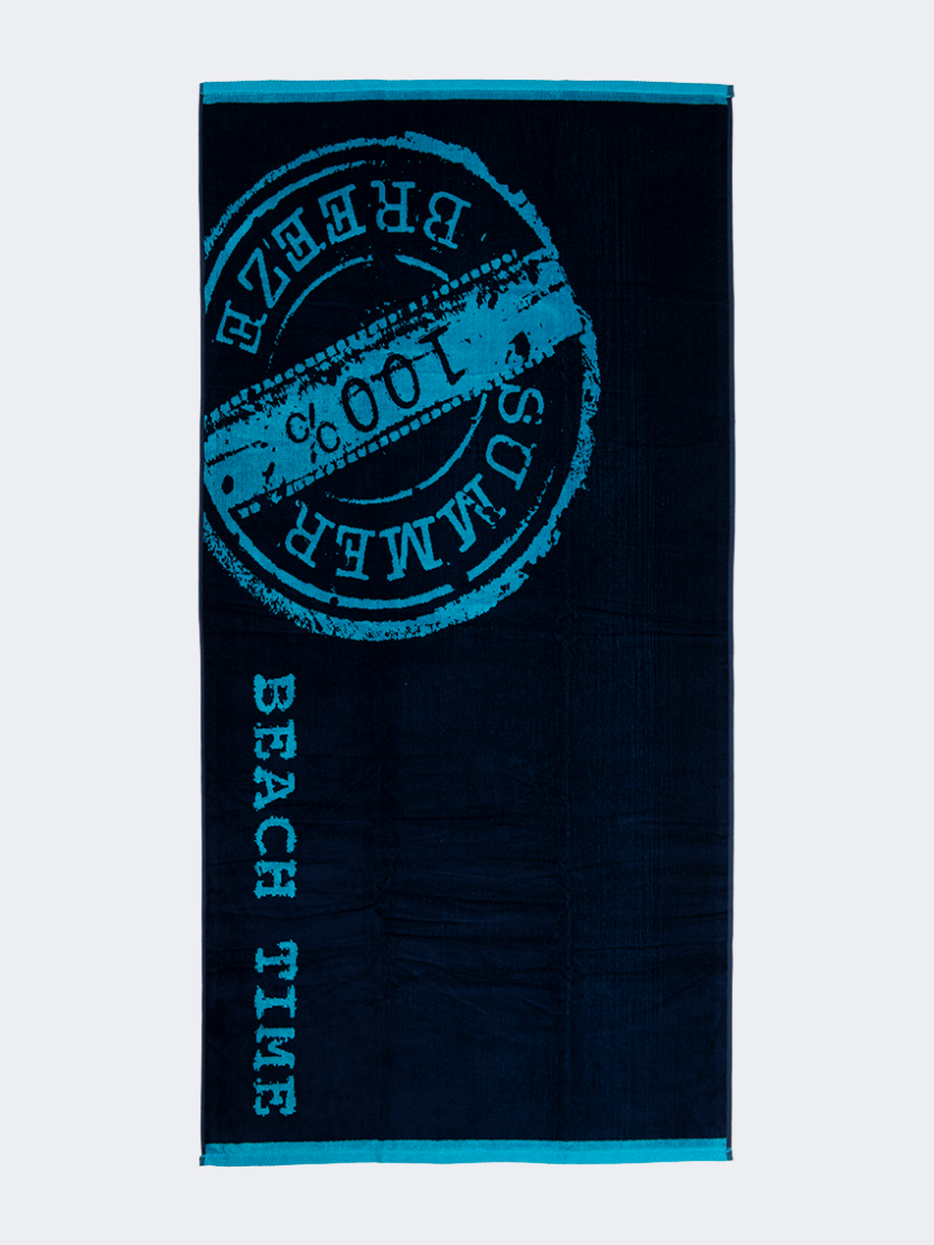 Oil And Gaz Soft Unisex Beach Towel Navy