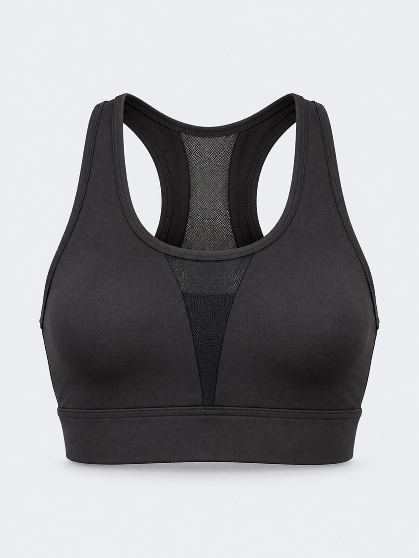 Oil &amp; Gaz Supportive Women Training Sports Bra Black