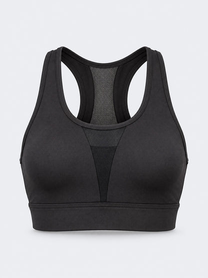 Oil &amp; Gaz Supportive Women Training Sports Bra Black