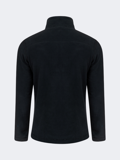 Oil&amp;Gaz Warm Men Skiing 1/4 Zip Fleece Black