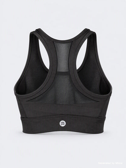 Oil &amp; Gaz Supportive Women Training Sports Bra Black