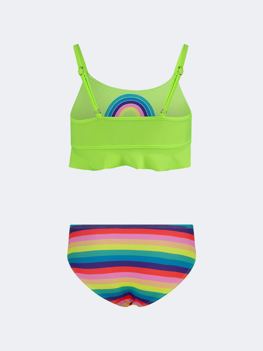 Oil & Gaz Cute Kids-Girls Beach Bikini Set Green