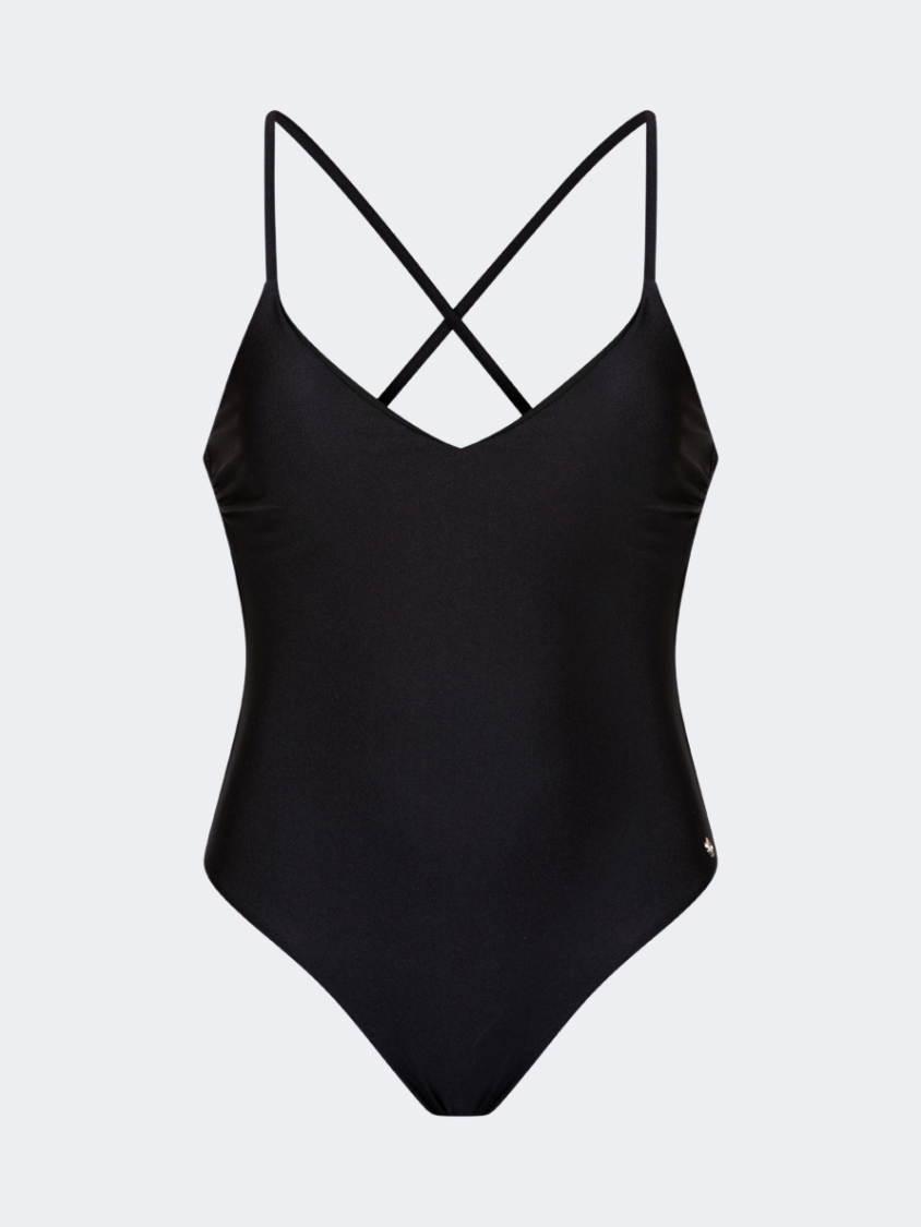 Oil And Gaz Trendy Women Beach Crisscross Black
