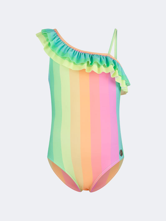 Oil & Gaz Colorful Kids-Girls Beach Monokini Multi Color